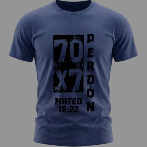 Camiseta 70 veces 7 Azul marino Camiseta 70 veces 7