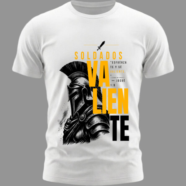 Camiseta Josue 1 9 Blanco Camiseta Josué 1:9