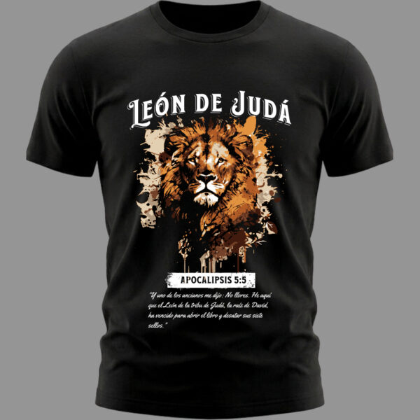 Camiseta León de Judá Negro Camiseta León de Judá
