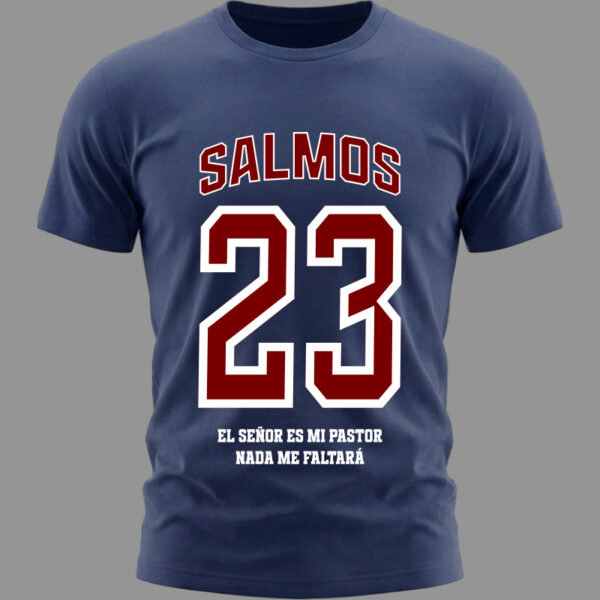 Camiseta Salmos 23 Azul Marino Camiseta Salmos 23
