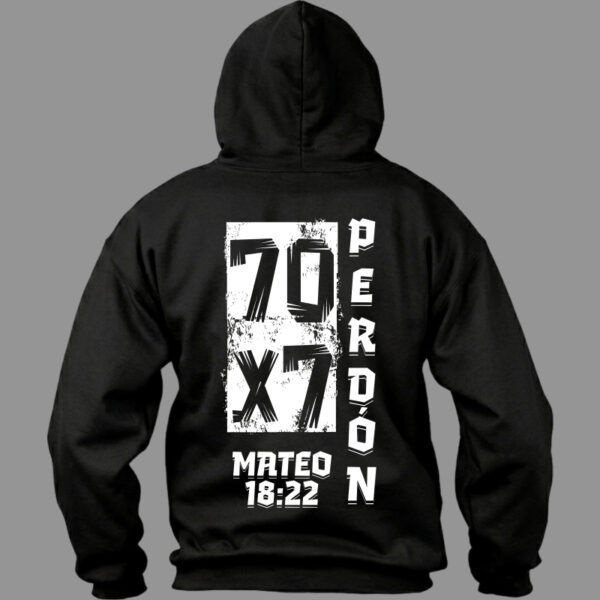 Hoodie 70 veces 7 Negro Hoodie 70 veces 7
