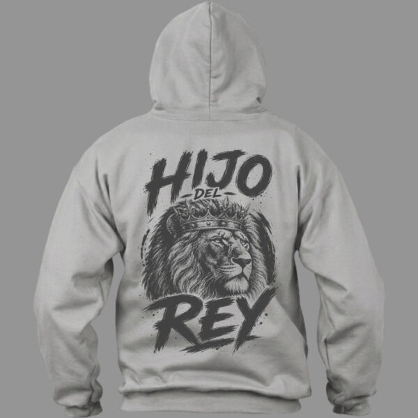 Hoodie Hijo del Rey Gris Hoodie Hijo del Rey